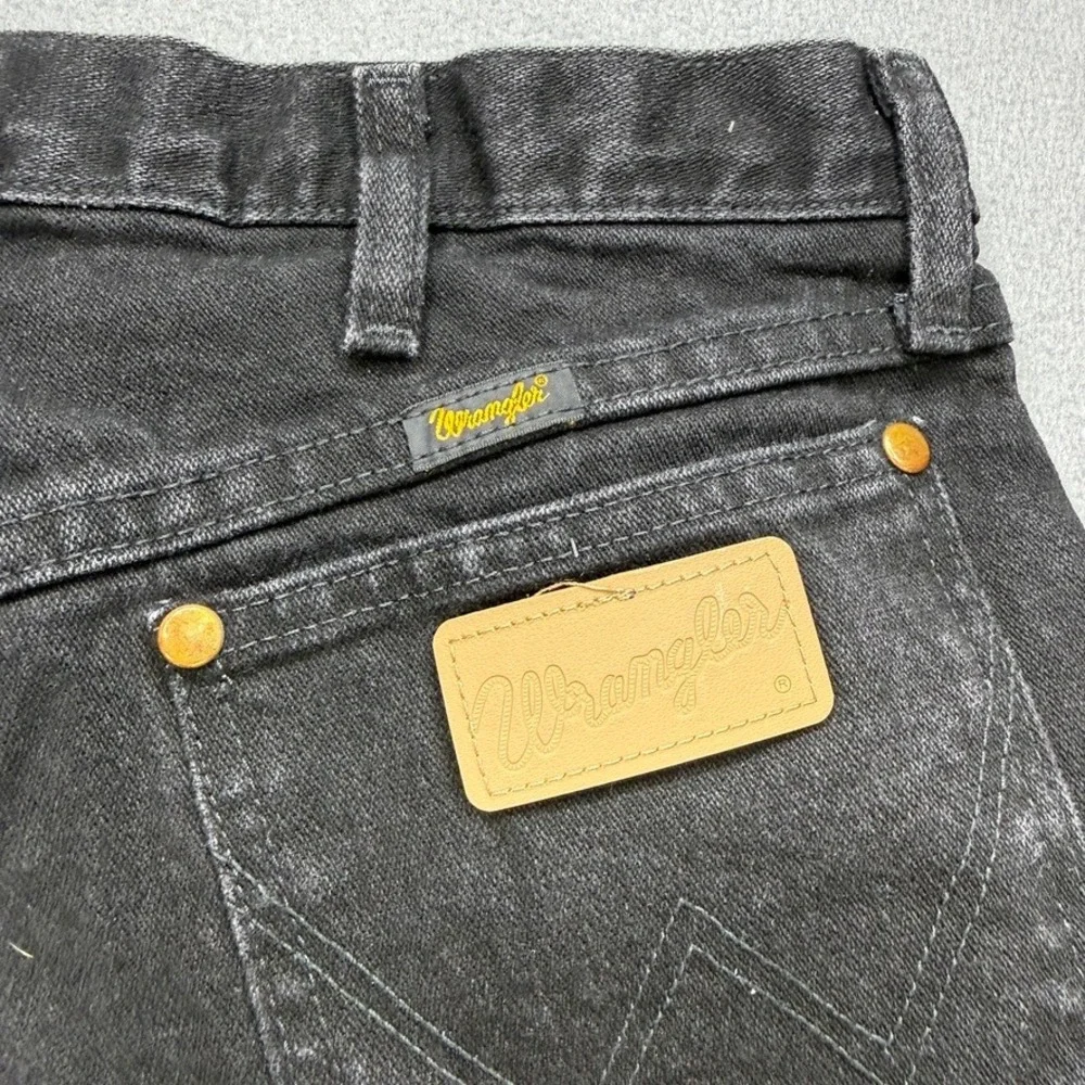 Wrangler Cowboy Cut Original Fit Jeans 35x34 FIT 34x34 Black Denim Western Work